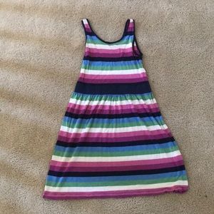 girls tank top dress, colorfully striped